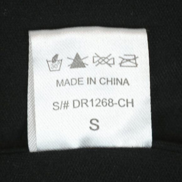 Mod Ref Clara Women's Small Black White Window Pane Plaid Peter Pan Collar Dress - Picture 8 of 8